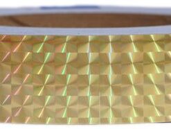 Holographic Prismatic Tape Gold