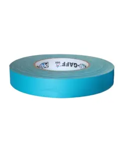 1/4" x 45 yds Pro Gaff Thin Gaffer Cloth Tape - Teal Blue