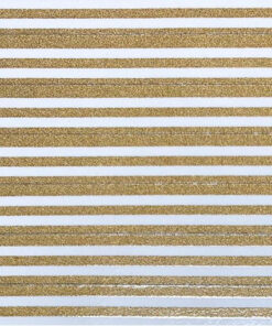 Sheet - 5/16" x 35 Gold Stripes on White (Gear Tape)