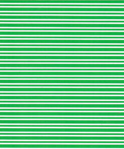 Sheet - 5/16" x 35 Green Stripes on White (Gear Tape)