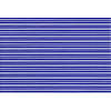 Med blue stripes on white