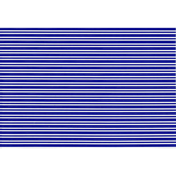 Med blue stripes on white