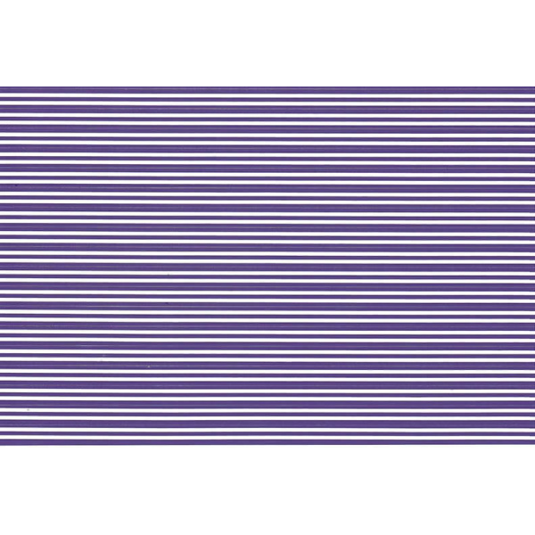 Purple stripes on white