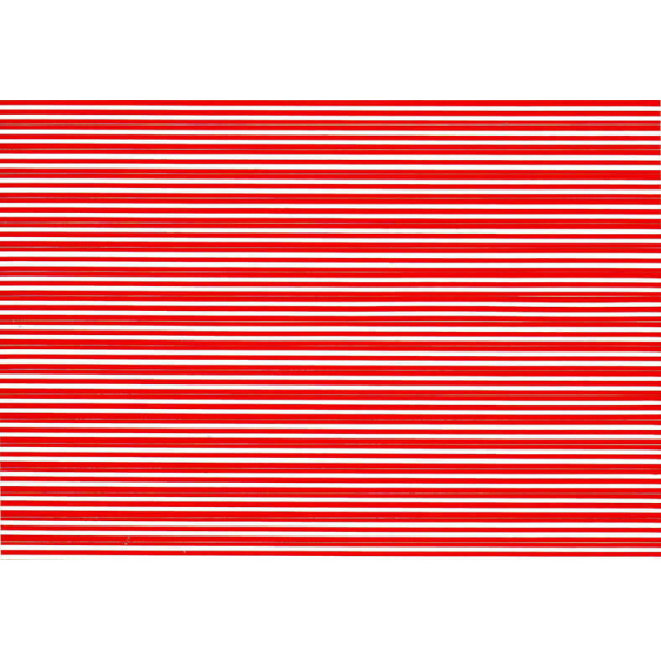 Red stripes on white