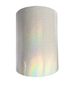 6" x 100' Holographic Tape - Transparent Scale Gold Large Roll