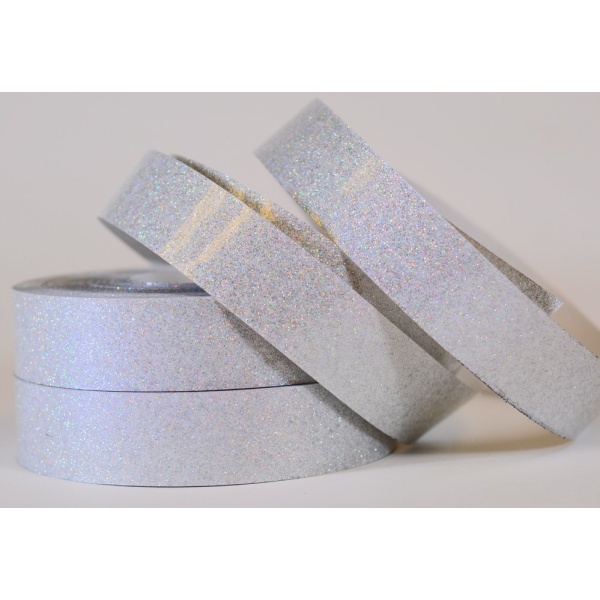 Holographic Tape Teal Rainbow - Hoop Tape Canada