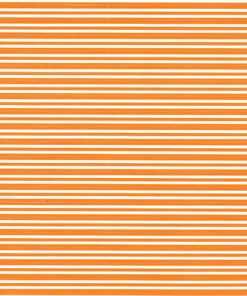 Sheet - 5/16" x 35 Orange Stripes on White (Gear Tape)