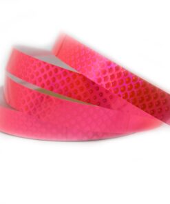 Holographic Peacock Tape Fluorescent Pink