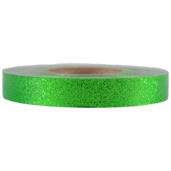 Fluorescent Green Glitter Tape