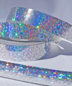 1" x 150' Silver Holographic Hoopios Tape