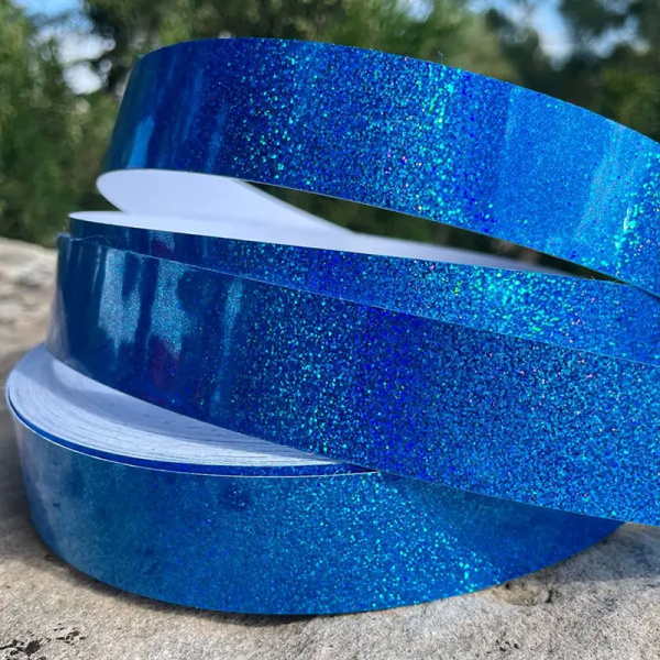 Hologlitter Tape Fluorescent Blue