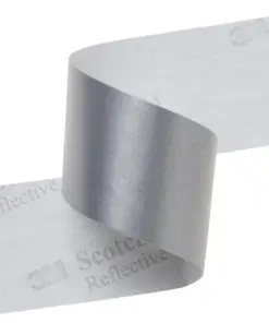1" x 16' Reflective Safety Fabric - 3M 8910 Scotchlite Sew-On Silver