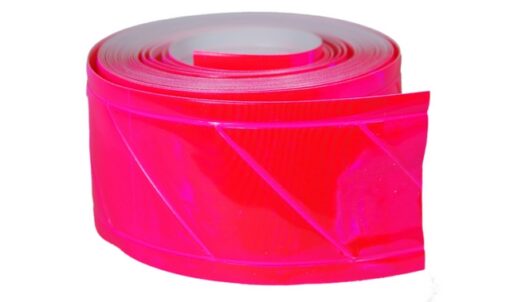 2" x 16' High Gloss Vinyl Trim Sew-On - Bright Pink