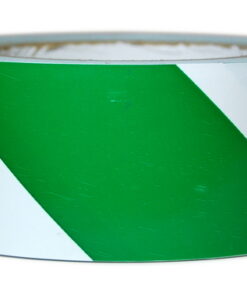 2" x 36 yds Vinyl Tape - Striped White/Green