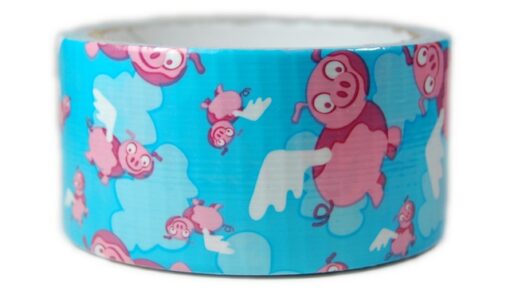 2" x 10yd Duck Tape Brand Pigs Fly