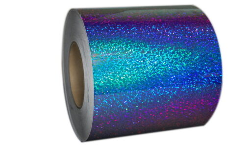 6" x 100' Sequin Tape Blue Galaxy