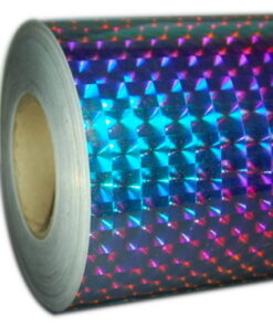 6" x 100' Holographic Prismatic Tape - Caribbean Opal Large Roll