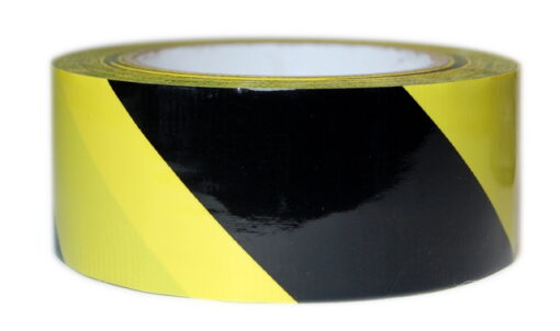 2" x 36 yds Black/Yellow Pro-Stripes Safety Tape