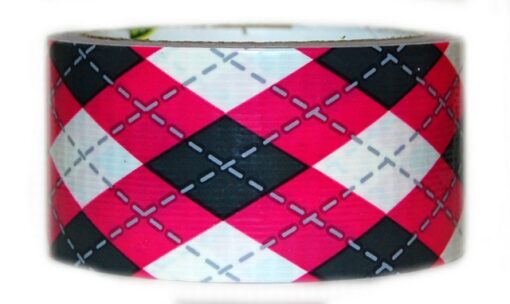2" Pink Argyle DUCT Brand Duct Tape