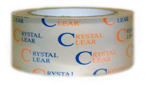 2" x 55 yds Crystal Clear Polypropylene Film Tape