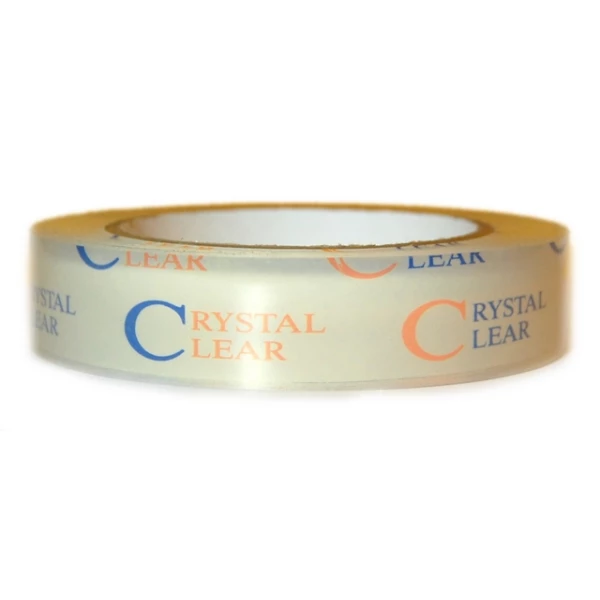1" x 55 yds Crystal Clear Polypropylene Film Tape