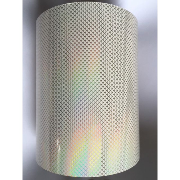 6 x 100' Holographic Tape - Transparent Scale Gold Large Roll