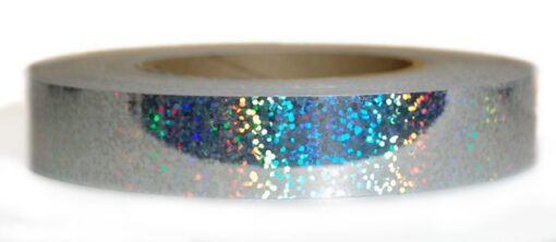 3" x 18' Sequin Tape Silver