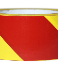 2" x 36 yds Vinyl Tape - Striped Yellow/Magenta