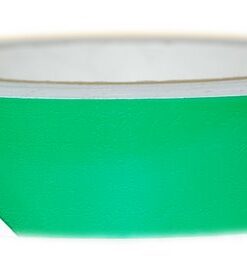 1" x 36 yds Vinyl Tape Striped White/Green Hazard