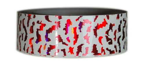 3/4" x 25' Translucent Red Tiger Tape on paper liner