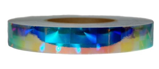 1" x 150' Holographic Tape Caribbean Opal